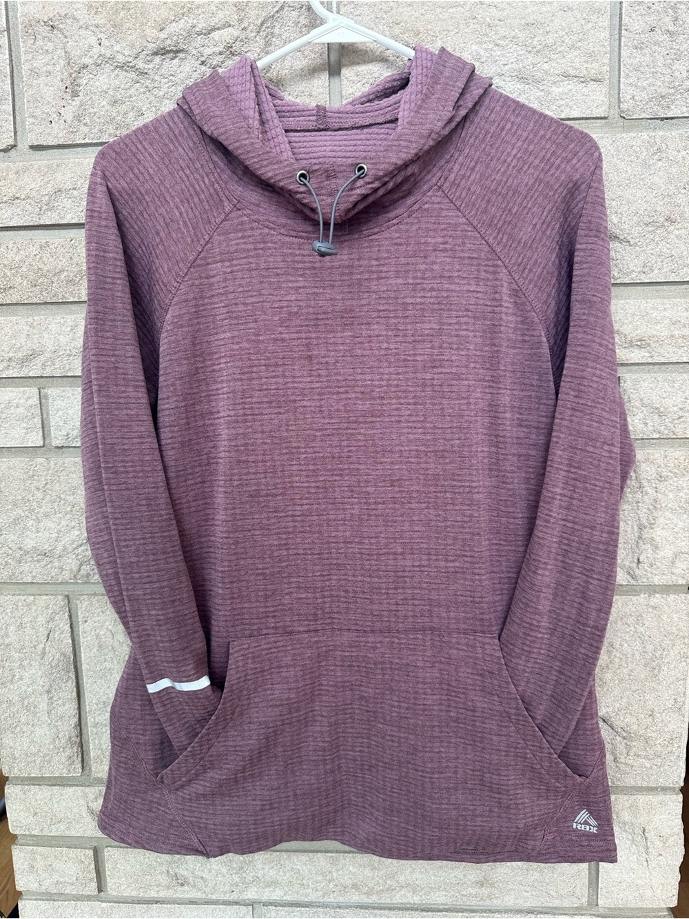RBX Women’s Knit Hooded Pullover Sweater - Mauve